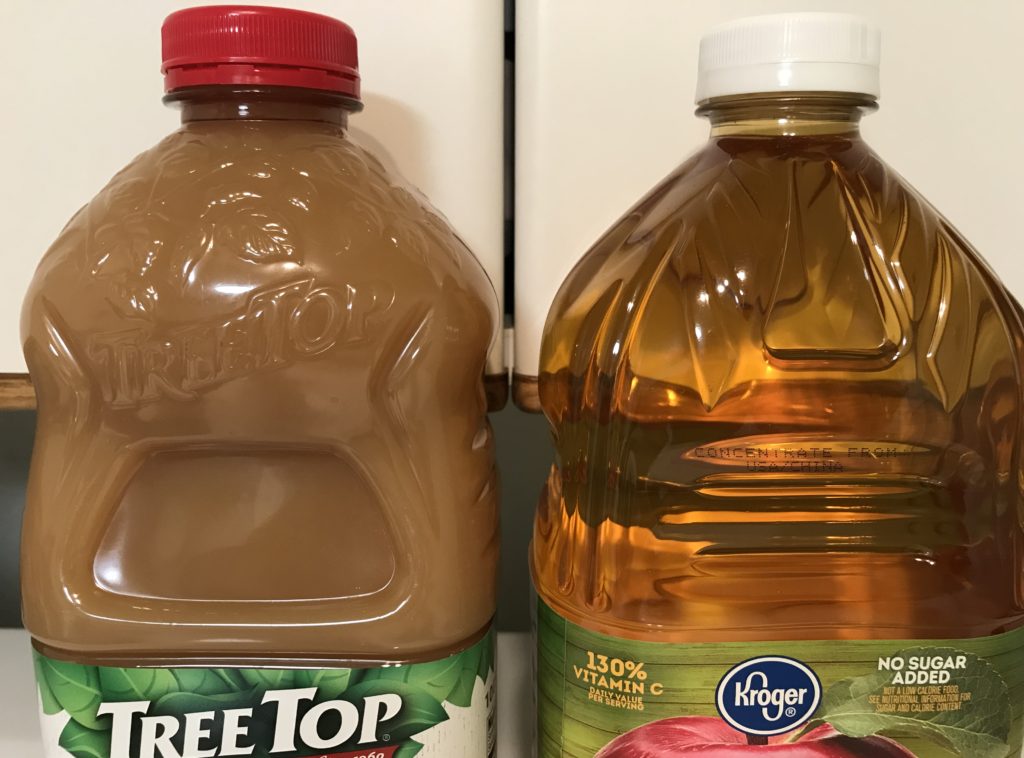 difference between apple cider and apple juice